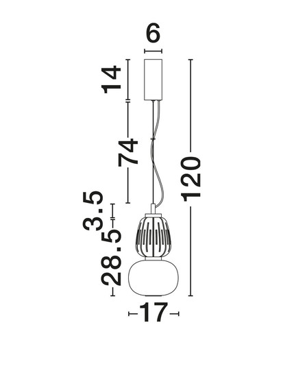 Nova Luce LED Pendelleuchte Movil dimmbar 18W warmweiss 3000K Opal Platingold Glas Metall Ø17cm 9030538