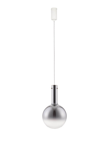 Nova Luce LED Pendelleuchte Nostos dimmbar 6W warmweiss 3000K Gold Weiß Rauchgrau Glas Metall Ø25cm 9030542