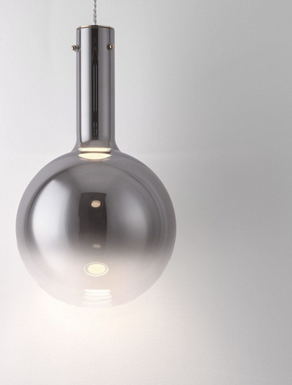 Nova Luce LED Pendelleuchte Nostos dimmbar 6W warmweiss 3000K Gold Weiß Rauchgrau Glas Metall Ø25cm 9030542
