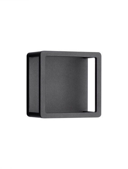 Nova Luce LED Außen-Wandleuchte Misti 9W warmweiss 3000K IP65 Schwarz Aluminium 18x18cm 9030568
