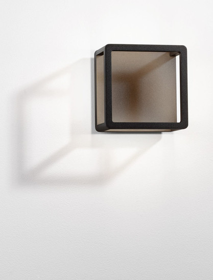 Nova Luce LED Außen-Wandleuchte Misti 9W warmweiss 3000K IP65 Schwarz Aluminium 18x18cm 9030568