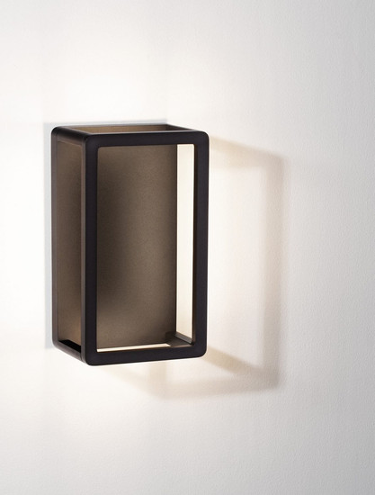 Nova Luce LED Außen-Wandleuchte Akmi 9W warmweiss 3000K IP65 Schwarz Aluminium 26x15cm 9030570