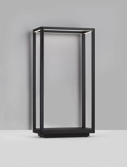 Nova Luce LED Wegeleuchte Akmi 9W warmweiss 3000K IP65 Schwarz Aluminium 50cm 9030571