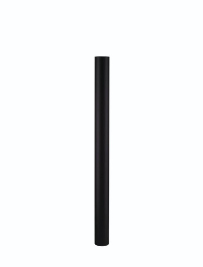 Nova Luce Montagepfosten für Wegeleuchte Virtus Schwarz Aluminium 155cm 9030575