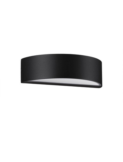 Nova Luce LED Außen-Wandleuchte Nectar 9W warmweiss 3000K IP65 Schwarz Aluminium 20x9cm 9030576