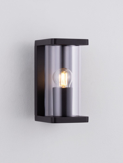Nova Luce Außen-Wandleuchte Adoray E27 IP65 Schwarz Aluminium 20x14cm 9030579