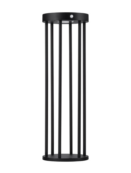Nova Luce LED Solar-Wegeleuchte Aigo 2W warmweiss 3000K Bewegungsmelder IP65 salzwasserfest Schwarz Aluminium 50cm 9030582