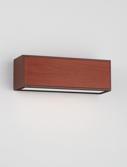 Nova Luce LED Solar-Wandleuchte Brown 2W warmweiss 3000K Bewegungsmelder IP65 salzwasserfest Cortenstahl Holz Aluminium 24x24cm 9030584