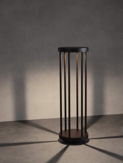 Nova Luce LED Wegeleuchte Nereus 8W warmweiss 3000K IP65 Schwarz Aluminium 50cm 9030587
