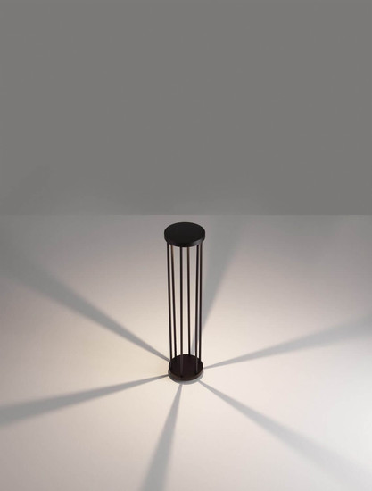 Nova Luce LED Wegeleuchte Nereus 8W warmweiss 3000K IP65 Schwarz Aluminium 75cm 9030588