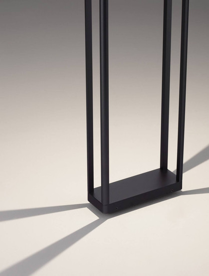 Nova Luce LED Wegeleuchte Cosmic 8W warmweiss 3000K IP65 Schwarz Aluminium 75cm 9030591