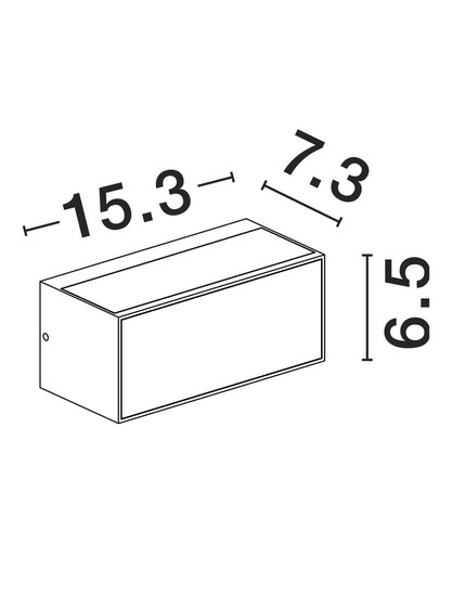 Nova Luce LED Außen-Wandleuchte Inga 11W warmweiss 3000K IP65 salzwasserfest Cortenstahl Aluminium 15x7cm 9030594