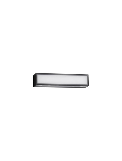 Nova Luce LED Außen-Wandleuchte Inga 18W warmweiss 3000K IP65 salzwasserfest Schwarz Aluminium 30x7cm 9030595