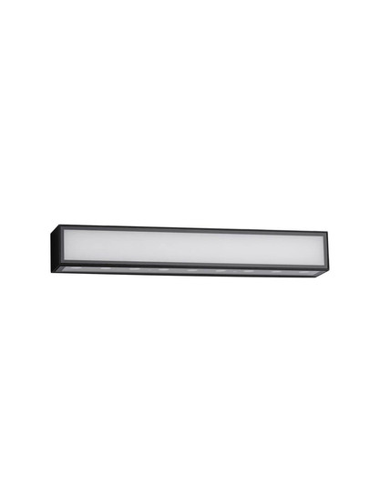 Nova Luce LED Außen-Wandleuchte Inga 31W warmweiss 3000K IP65 salzwasserfest Schwarz Aluminium 45x7cm 9030596