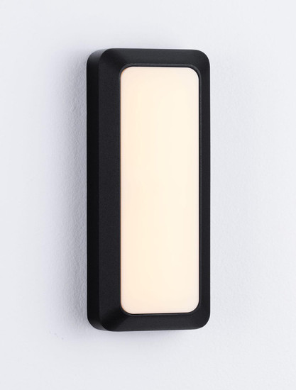 Nova Luce LED Außen-Wandleuchte Appia 5W warmweiss 3000K IP54 Schwarz Aluminium 20x8,5cm 9030599