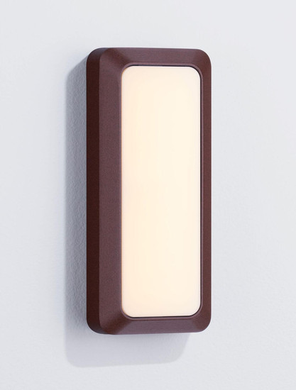 Nova Luce LED Außen-Wandleuchte Appia 5W warmweiss 3000K IP54 Cortenstahl Aluminium 20x8,5cm 9030600