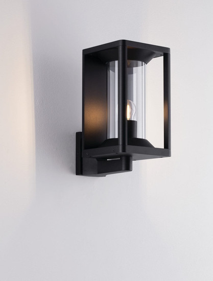 Nova Luce Außen-Wandleuchte Pacific E27 IP65 Schwarz Aluminium 28x21cm 9030602