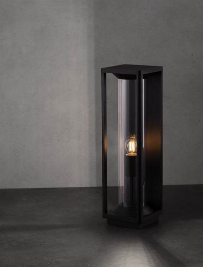 Nova Luce Wegeleuchte Pacific E27 IP65 Schwarz Aluminium 50cm 9030603
