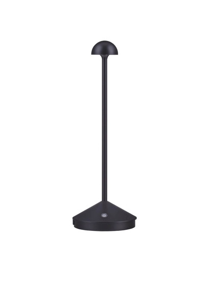 Nova Luce Standfuß für Akku-Tischleuchte Lumo dimmbar USB IP54 Schwarz Aluminium Ø12cm 9030617