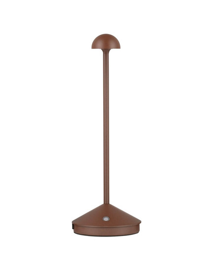Nova Luce Standfuß für Akku-Tischleuchte Lumo dimmbar USB IP54 Cortenstahl Aluminium Ø12cm 9030619