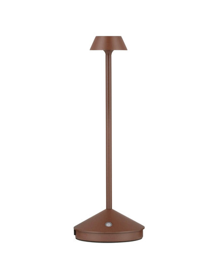 Nova Luce Standfuß für Akku-Tischleuchte Lumo dimmbar USB IP54 Cortenstahl Aluminium Ø12cm 9030619