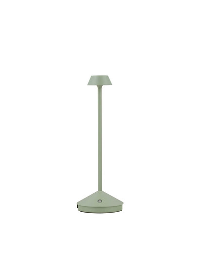 Nova Luce Standfuß für Akku-Tischleuchte Lumo dimmbar USB IP54 Olivgrün Aluminium Ø12cm 9030621