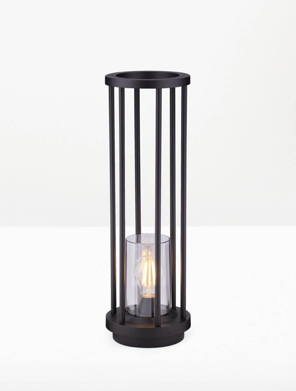 Nova Luce Wegeleuchte Elysium E27 IP65 salzwasserfest Schwarz Aluminium 50cm 9030629