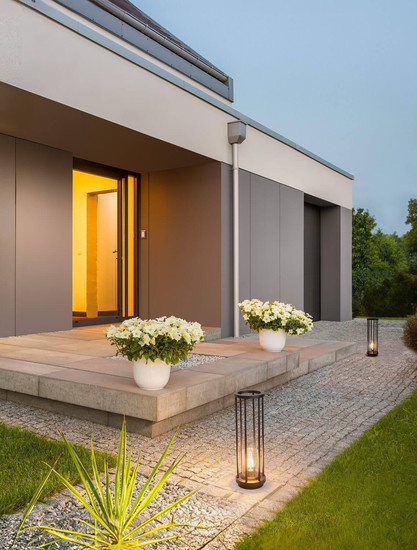 Nova Luce Wegeleuchte Elysium E27 IP65 salzwasserfest Schwarz Aluminium 50cm 9030629