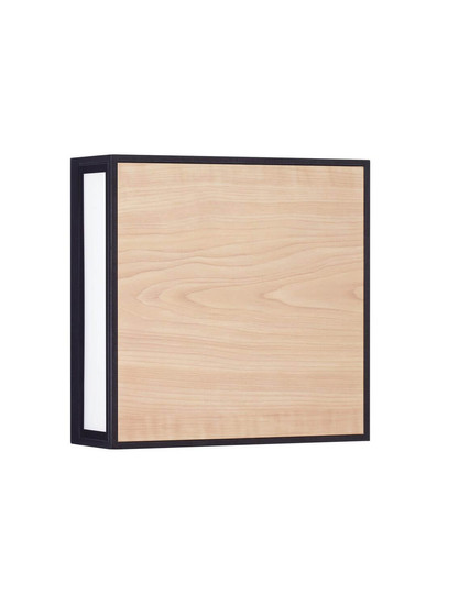 Nova Luce LED Außen-Wandleuchte Astral 16W warmweiss 3000K IP65 salzwasserfest Schwarz Holz Aluminium 22x22cm 9030631