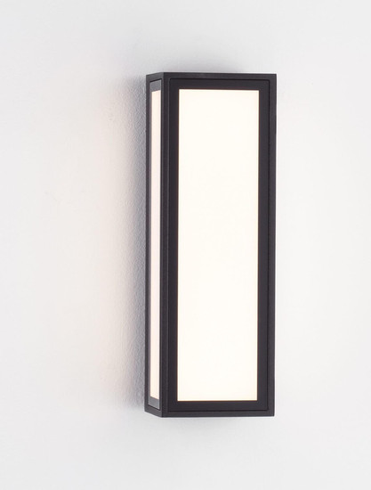 Nova Luce LED Außen-Wandleuchte Astral 10W warmweiss 3000K IP65 salzwasserfest Schwarz Aluminium 26x9cm 9030632