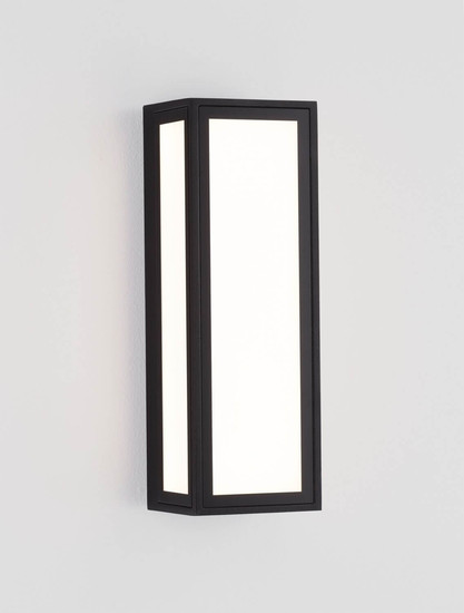 Nova Luce LED Außen-Wandleuchte Astral 10W warmweiss 3000K IP65 salzwasserfest Schwarz Aluminium 26x9cm 9030632