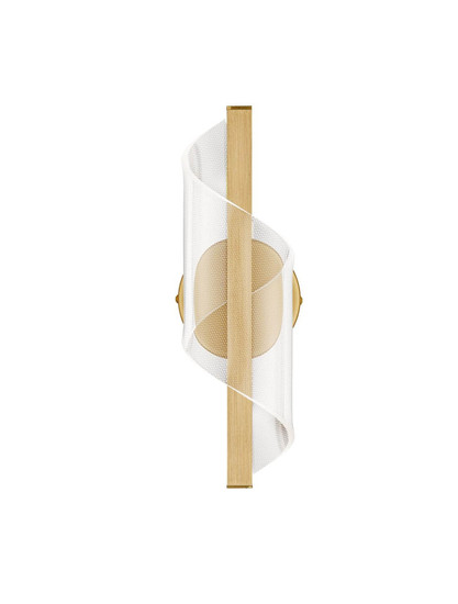 Nova Luce LED Wandleuchte Valentin 9W warmweiss 3000K Messinggold Aluminium 33x13cm 9030634