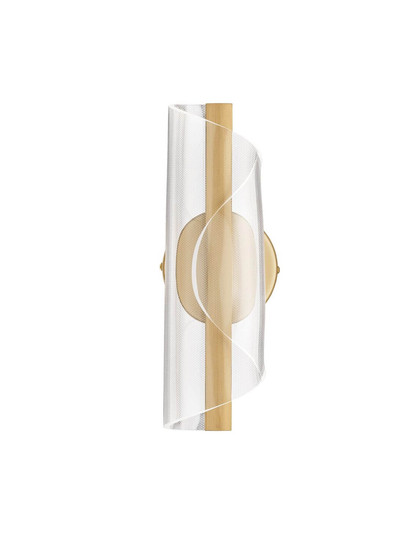Nova Luce LED Wandleuchte Valentin 9W warmweiss 3000K Messinggold Aluminium 31x13cm 9030635