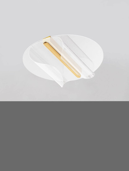 Nova Luce LED Deckenleuchte Copo dimmbar 20W warmweiss 3000K Messinggold Aluminium 55x45cm 9030646