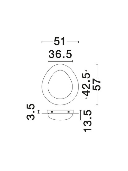 Nova Luce LED Deckenleuchte Nimbus dimmbar 29W warmweiss 3000K Holz Stahl Aluminium Ø57cm 9030647