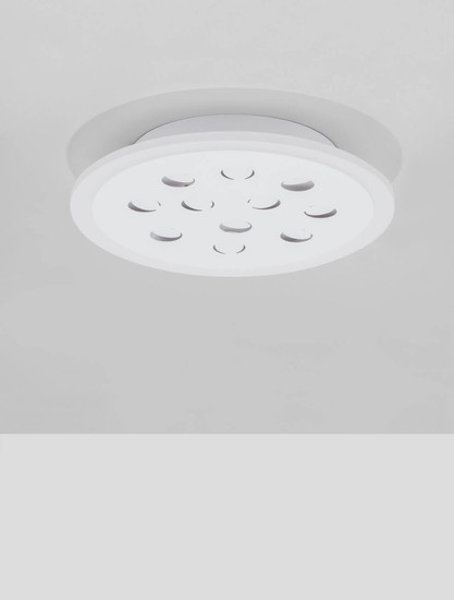 Nova Luce LED Deckenleuchte Astro dimmbar 19W warmweiss 3000K Weiß Aluminium Ø30cm 9030649
