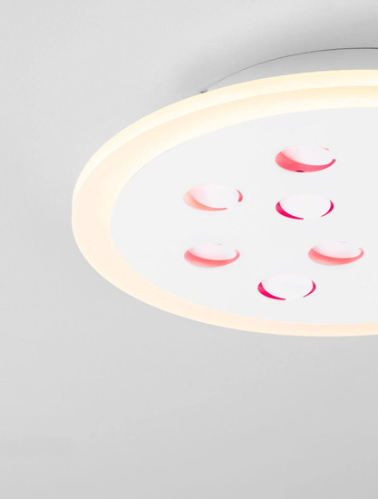 Nova Luce LED Deckenleuchte Astro dimmbar 19W warmweiss 3000K Weiß Aluminium Ø30cm 9030649