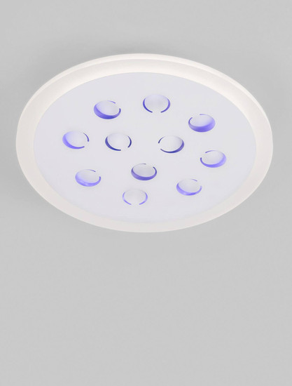 Nova Luce LED Deckenleuchte Astro dimmbar 19W warmweiss 3000K Weiß Aluminium Ø30cm 9030649