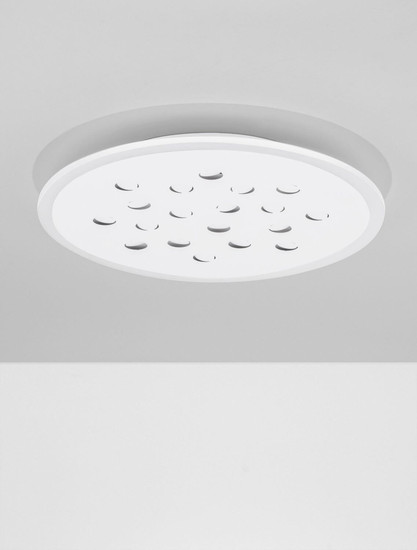 Nova Luce LED Deckenleuchte Astro dimmbar 30W warmweiss 3000K Weiß Aluminium Ø45cm 9030650