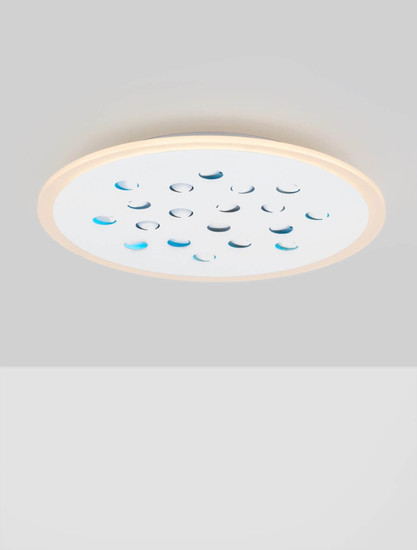 Nova Luce LED Deckenleuchte Astro dimmbar 30W warmweiss 3000K Weiß Aluminium Ø45cm 9030650