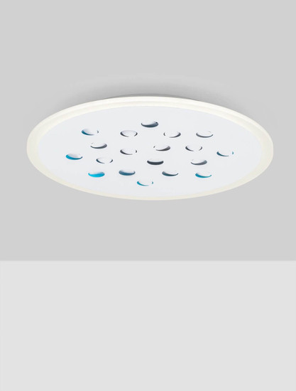 Nova Luce LED Deckenleuchte Astro dimmbar 30W warmweiss 3000K Weiß Aluminium Ø45cm 9030650