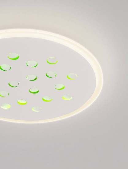 Nova Luce LED Deckenleuchte Astro dimmbar 30W warmweiss 3000K Weiß Aluminium Ø45cm 9030650