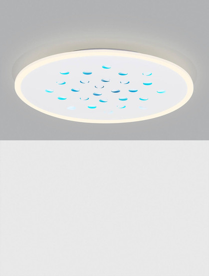 Nova Luce LED Deckenleuchte Astro dimmbar 40W warmweiss 3000K Weiß Aluminium Ø60cm 9030651
