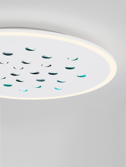 Nova Luce LED Deckenleuchte Astro dimmbar 40W warmweiss 3000K Weiß Aluminium Ø60cm 9030651