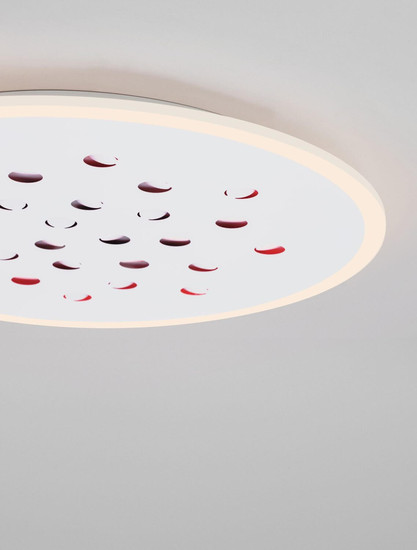 Nova Luce LED Deckenleuchte Astro dimmbar 40W warmweiss 3000K Weiß Aluminium Ø60cm 9030651