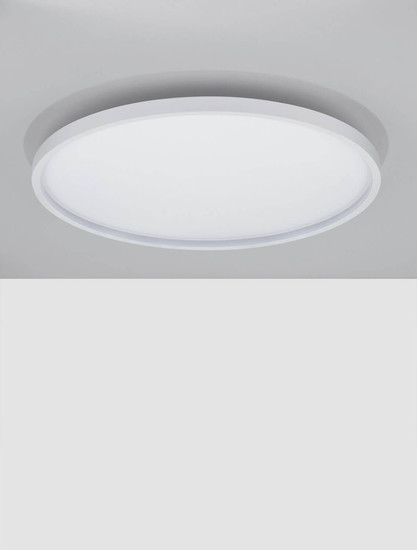 Nova Luce LED Deckenleuchte Chet dimmbar 49W CCT warm-/neutralweiss 2700-5000K Weiß Aluminium Ø58cm 9030652