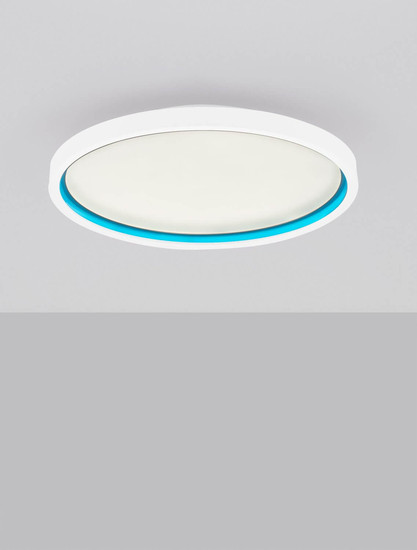 Nova Luce LED Deckenleuchte Chet dimmbar 49W CCT warm-/neutralweiss 2700-5000K Weiß Aluminium Ø58cm 9030652