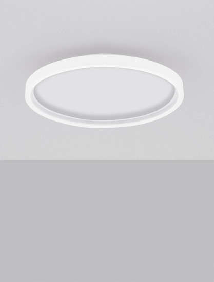 Nova Luce LED Deckenleuchte Chet dimmbar 30W CCT warm-/neutralweiss 2700-5000K Weiß Aluminium Ø39cm 9030653