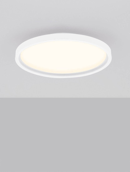 Nova Luce LED Deckenleuchte Chet dimmbar 30W CCT warm-/neutralweiss 2700-5000K Weiß Aluminium Ø39cm 9030653