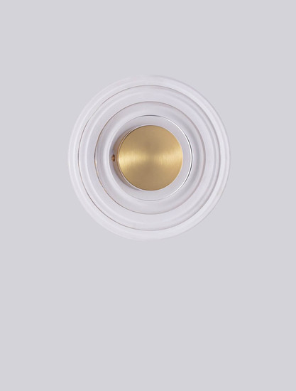Nova Luce LED Wandleuchte Onrid 5W warmweiss 3000K Gold Aluminium Ø18cm 9030654